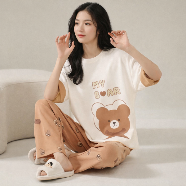 My Bear Cozy PJ Set | Character Graphic Print