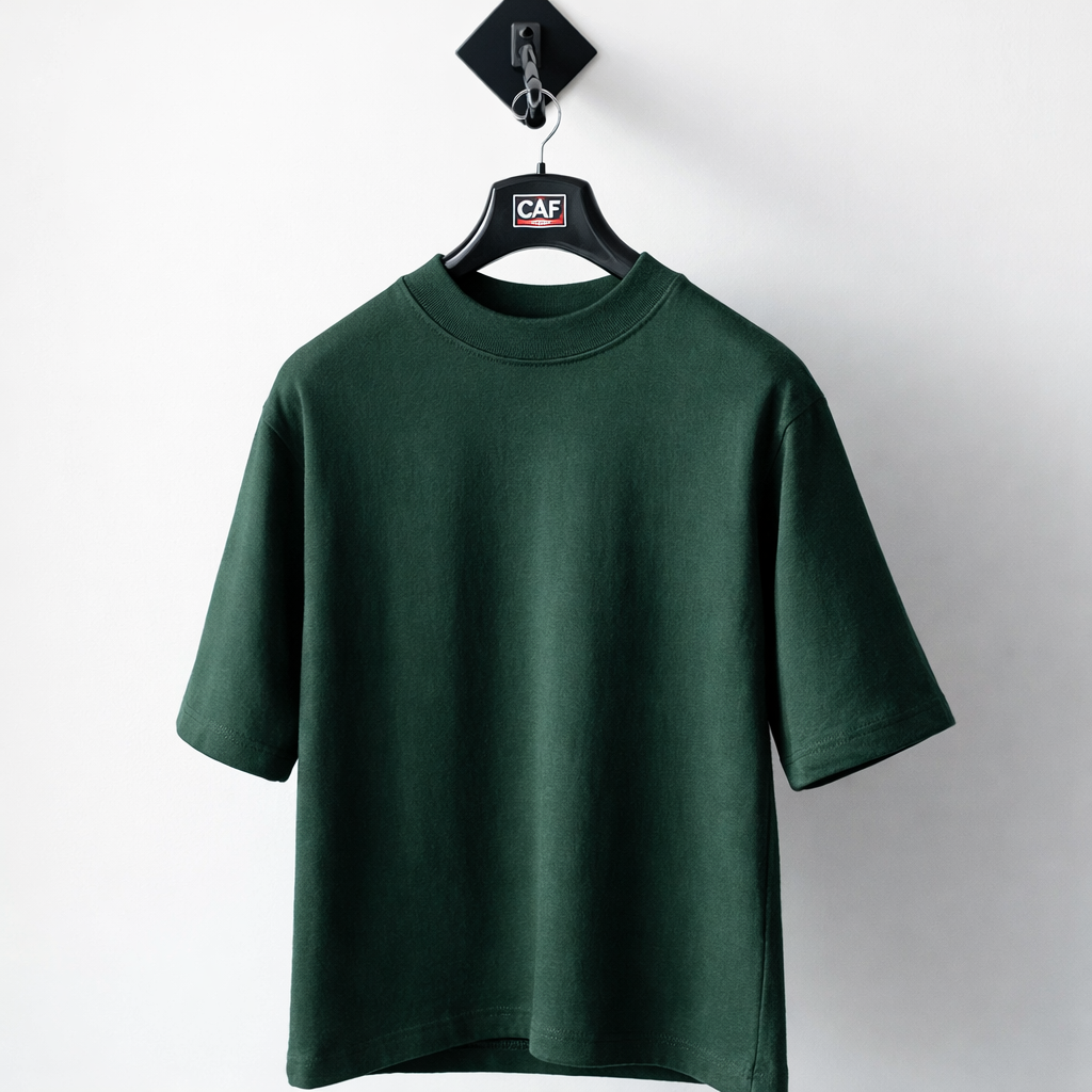 Drop Shoulder Dark Green