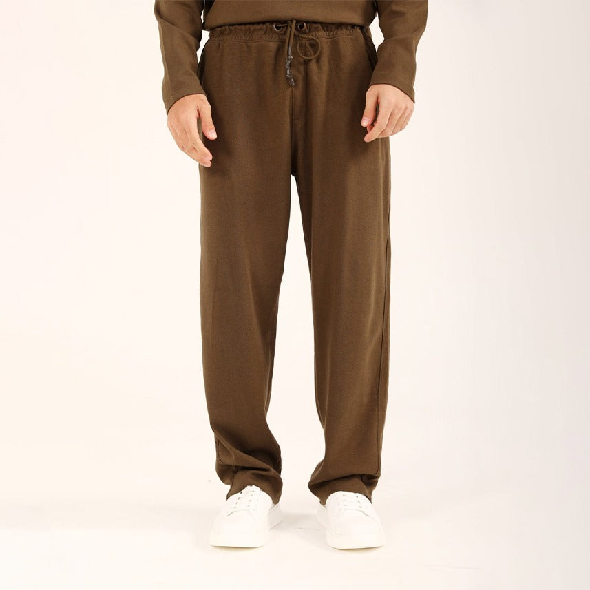 Men's Urban Baggy Fit Sweatpants | Heavyweight French Terry - Chocolate Brown