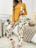 Summer Flower Pocket PJ Set | Bright Yellow