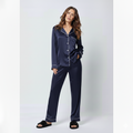 The Core Cotton PJ Set - Navyblue