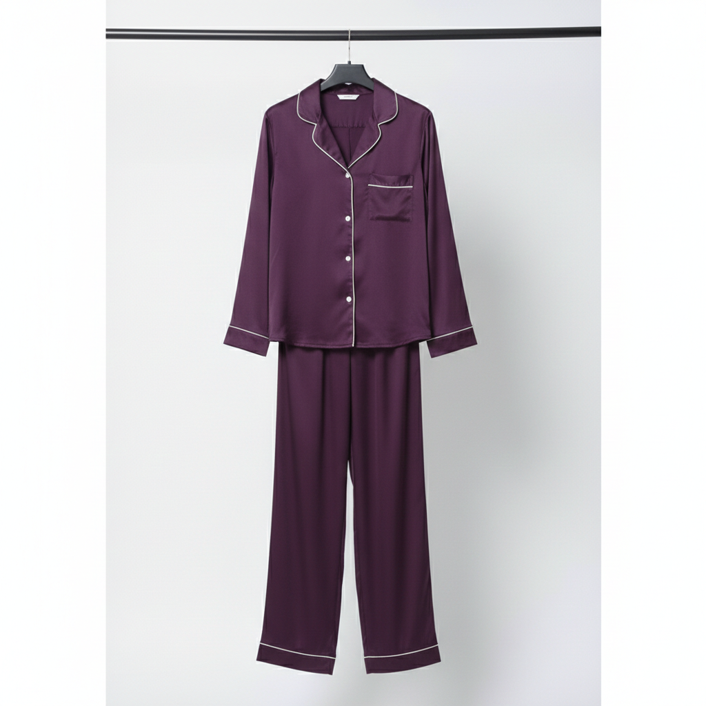The Core Cotton PJ Set - Purple