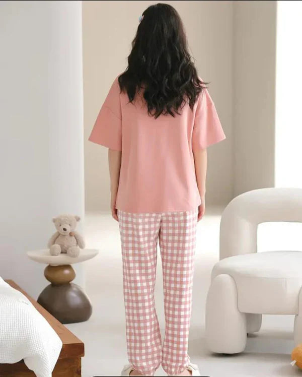 Three Bears Graphic PJ Set | Lovely Pink