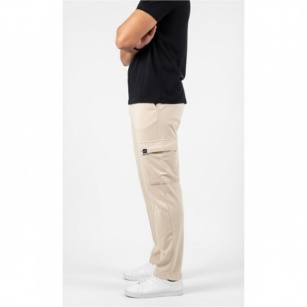 Men's Urban Cargo Sweatpants | Heavyweight French Terry - Sand Beige