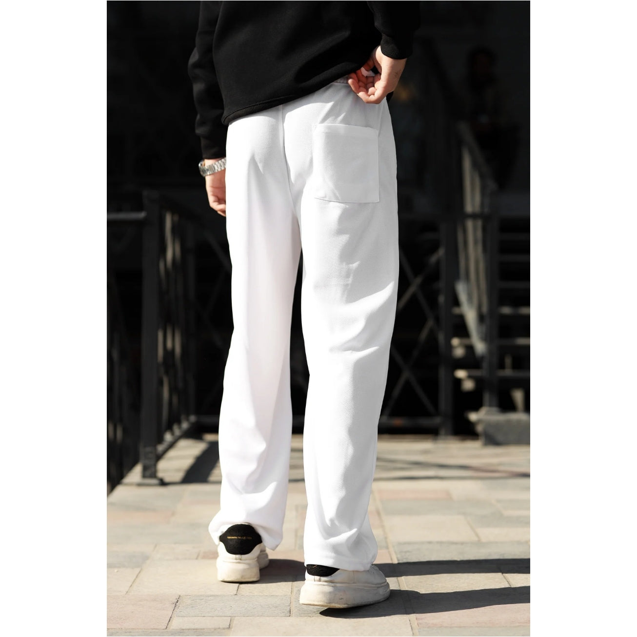 Men's Urban Baggy Fit Sweatpants | Heavyweight French Terry - Arctic White