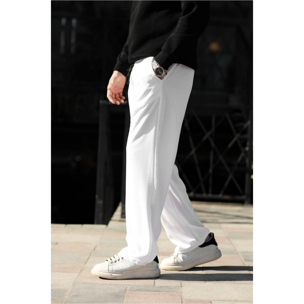 Men's Urban Baggy Fit Sweatpants | Heavyweight French Terry - Arctic White